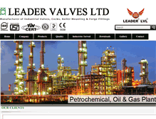 Tablet Screenshot of leadervalves.com